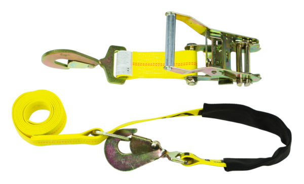 Tie Down Strap Classic Line 10K Ratchet Assembly 9 Foot W/Twist Hooks And Loop Snappin Turtle