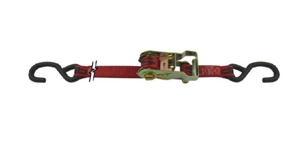 Ratchet Strap Assembly 6 Foot W/Coated S-Hooks Snappin Turtle