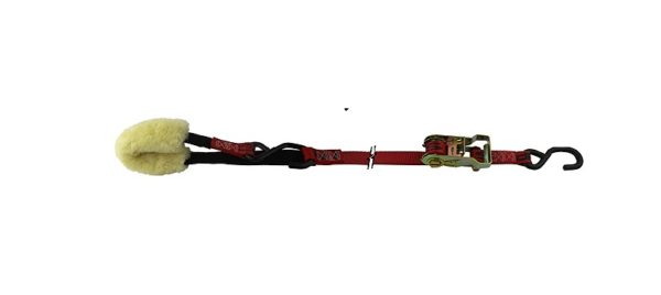 Ratchet Strap Assembly 9 Foot W/S-Hooks Loop W/Sleeve And Sheepskin Snappin Turtle