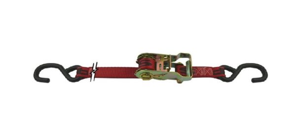 Ratchet Strap Assembly 9 Foot W/Coated S-Hooks Snappin Turtle