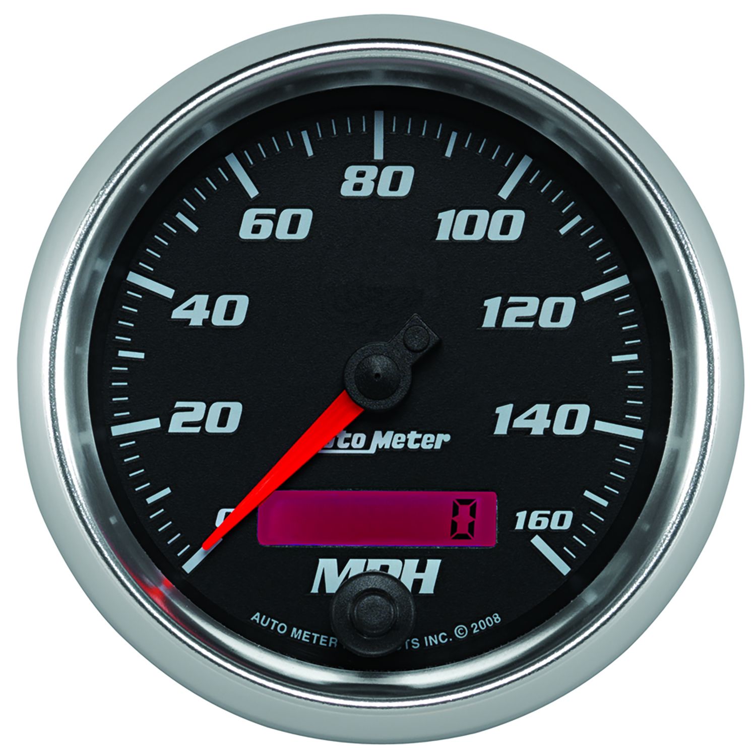 3-3/8 in. SPEEDOMETER, 0-160 MPH, BLACK, PRO-CYCLE