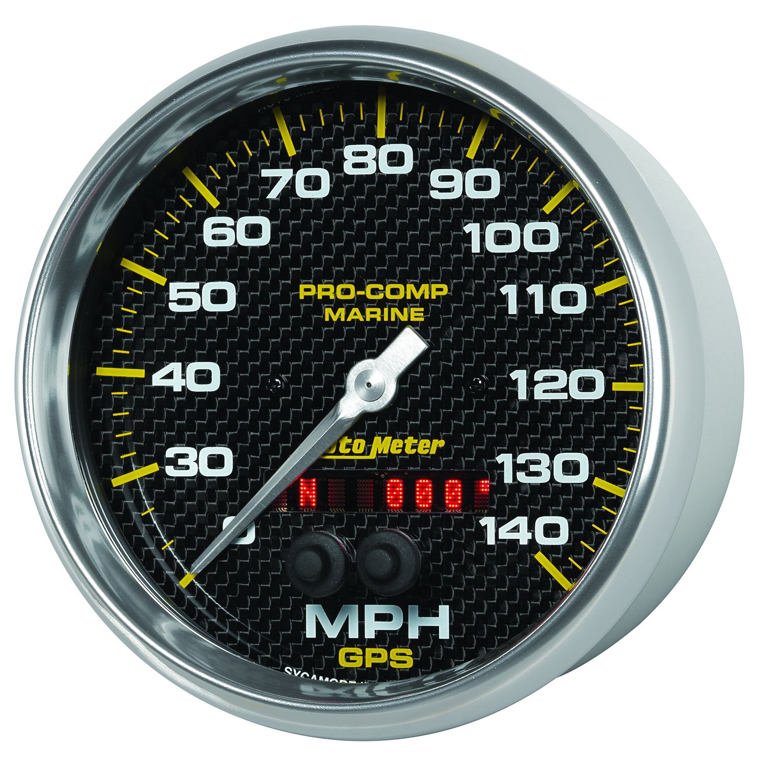 5 in. GPS SPEEDOMETER, 0-140 MPH, MARINE CARBON FIBER