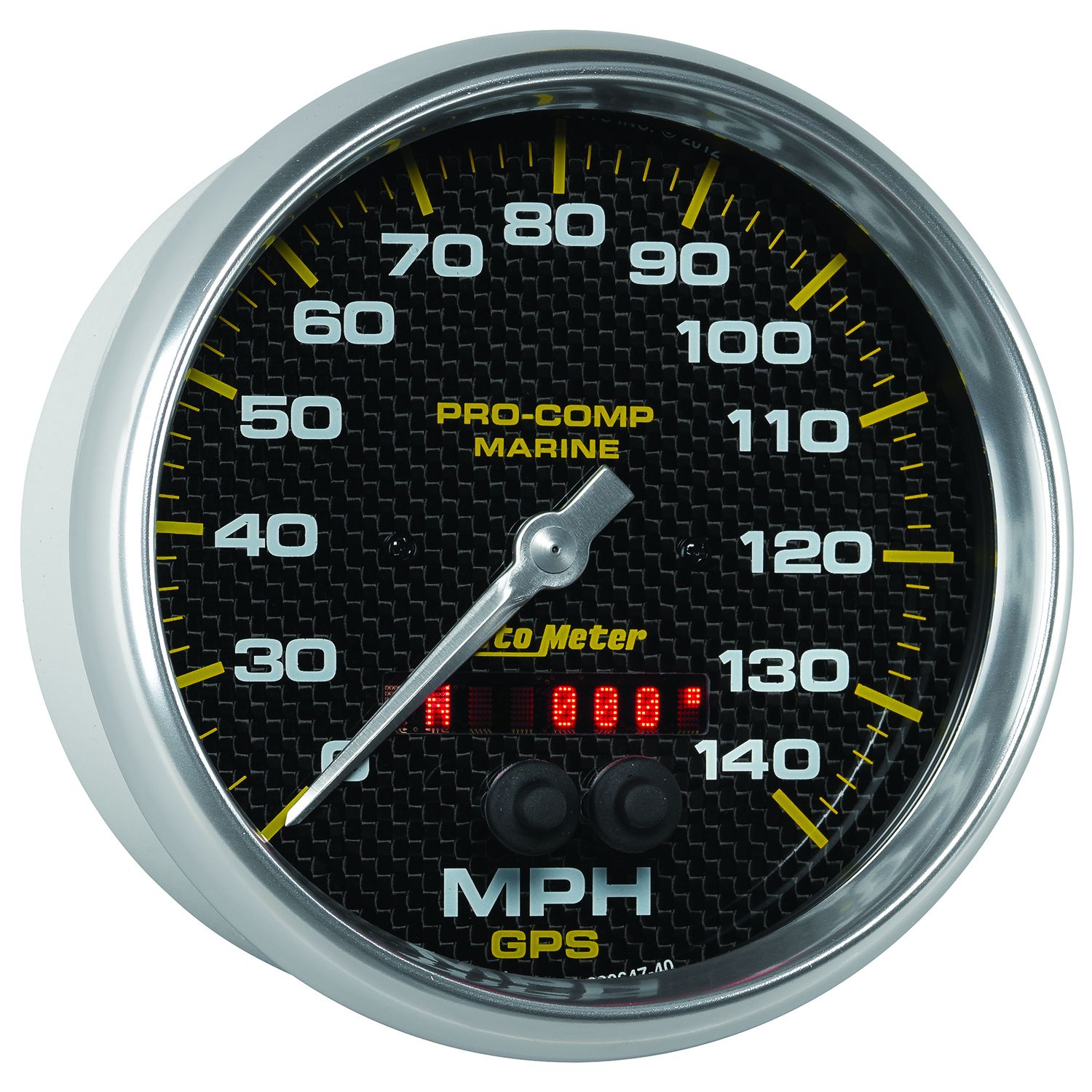 5 in. GPS SPEEDOMETER, 0-140 MPH, MARINE CARBON FIBER