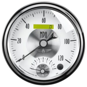 5 in. TACHOMETER/SPEEDOMETER COMBO, 8K RPM/120 MPH, PRESTIGE PEARL