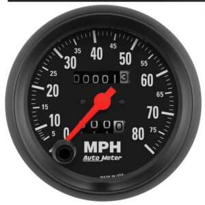 3-3/8 in. SPEEDOMETER, 0-80 MPH, Z-SERIES