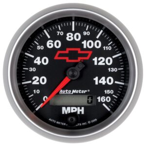 3-3/8 in. SPEEDOMETER, 0-160 MPH, GM BLACK