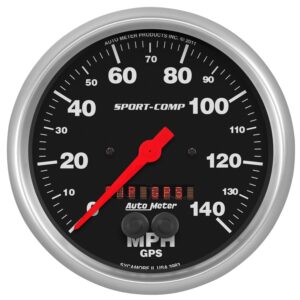 5 in. GPS SPEEDOMETER, 0-140 MPH, SPORT-COMP