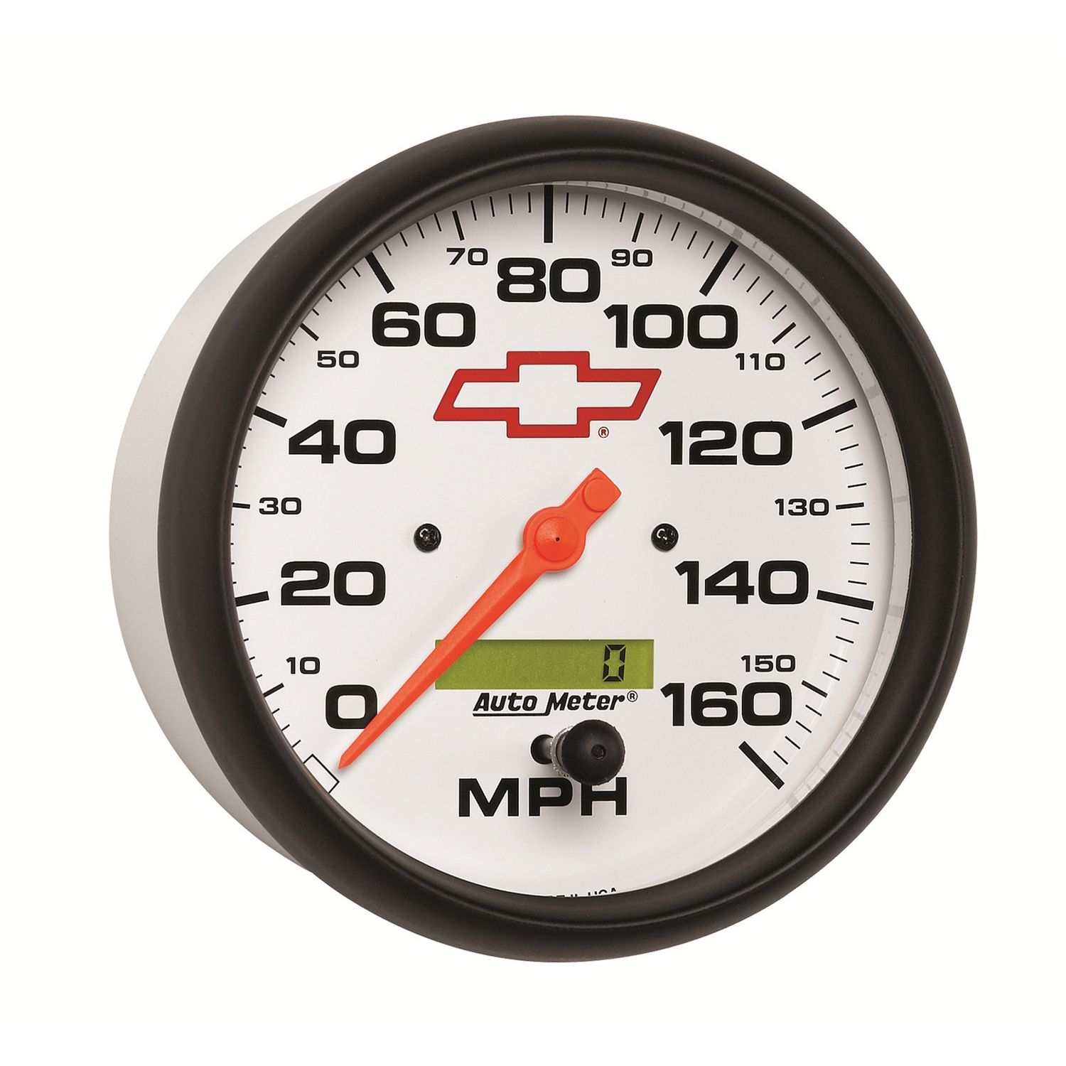 5 in. SPEEDOMETER, 0-160 MPH, GM WHITE