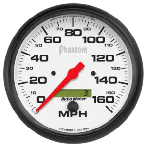 5 in. SPEEDOMETER, 0-160 MPH, PHANTOM