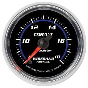 2-1/16 in. WIDEBAND AIR/FUEL RATIO, ANALOG, 8:1-18:1 AFR, COBALT