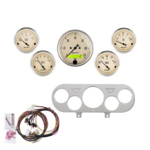 5 GAUGE DIRECT-FIT DASH KIT, NOVA 62-65, ANTIQUE BEIGE