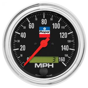 3-3/8 in. SPEEDO, 160 MPH, IN-DASH, LCD, ELEC, MOPAR CLASSIC