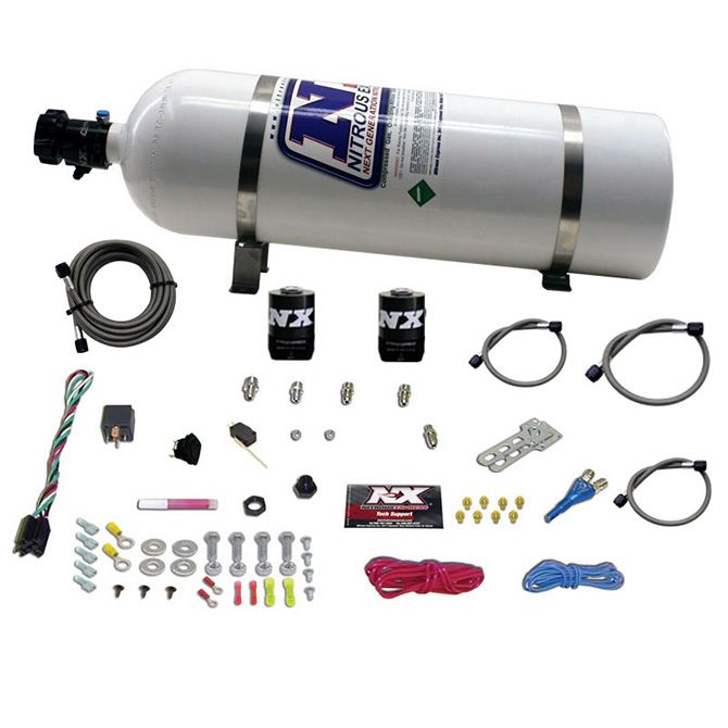 Nitrous Express FORD EFI RACE (100-150-200-250HP) SINGLE NOZZLE WITH 15LB BOTTLE