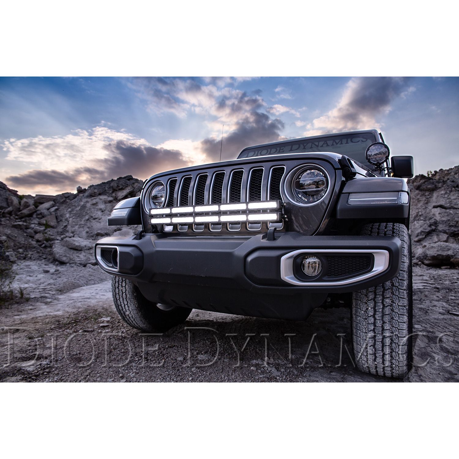 Light bar featuring advanced TIR optics for high efficiency and focus.
