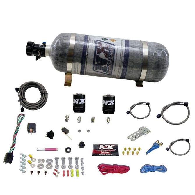 Nitrous Express DODGE EFI RACE (100-150-200-250HP) SINGLE NOZZLE WITH COMPOSITE BOTTLE