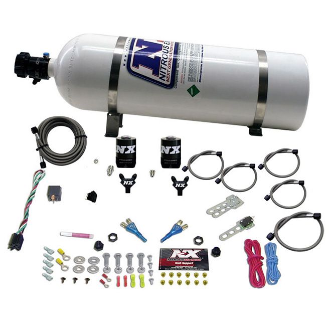 Nitrous Express DODGE VIPER EFI DUAL NOZZLE (100-300HP) WITH 15LB BOTTLE