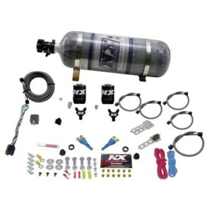 Nitrous Express DUAL NOZZLE SPORT COMPACT SYSTEM W/ 12LB BOTTLE (35-50-75HP)