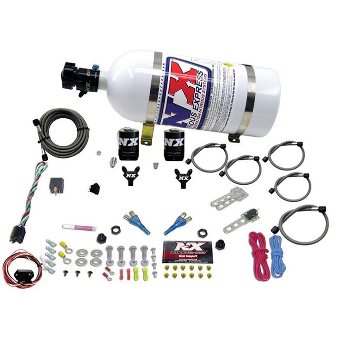 Nitrous Express NISSAN / INFINITY DUAL NOZZLE (35-150HP) W/ 10LB BOTTLE