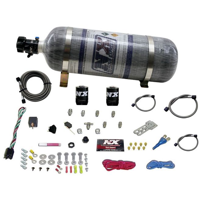 Nitrous Express ALL SPORT COMPACT EFI SINGLE NOZZLE SYSTEM WITH COMPOSITE BOTTLE