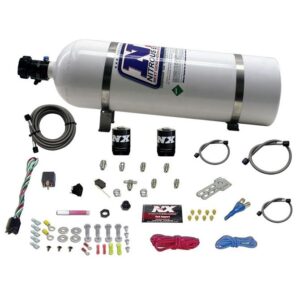Nitrous Express ALL SPORT COMPACT EFI SINGLE NOZZLE SYSTEM (35-50-75 HP) WITH 15LB BOTTLE