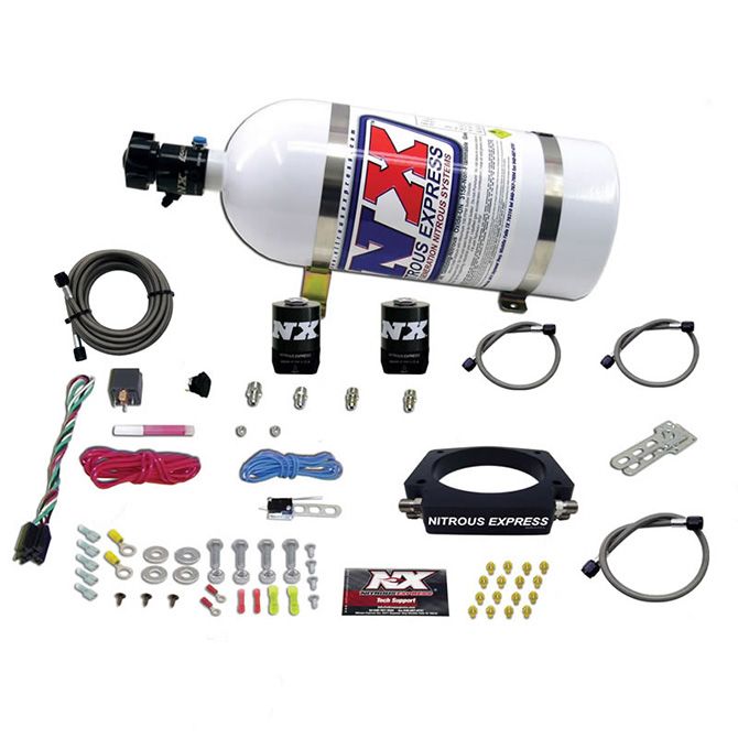 Nitrous Express LS 102mm PLATE SYSTEM (50-400HP) W/ 10LB BOTTLE