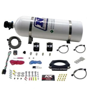 Nitrous Express LS 90mm PLATE SYSTEM (50-400HP) W/ 15LB BOTTLE
