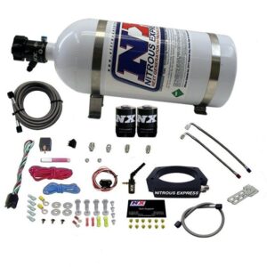 Nitrous Express 2014-NEWER GM 6.2L TRUCK NITROUS PLATE SYSTEM (35-300HP) W/ 10LB BOTTLE