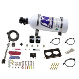 Nitrous Express FORD 4 VALVE NITROUS PLATE SYSTEM (50-300HP) WITH 5LB BOTTLE (STOCK TB)