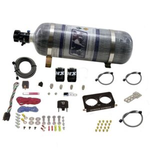 Nitrous Express FORD 4 VALVE NITROUS PLATE SYSTEM (50-300HP) WITH COMPOSITE BOTTLE (STOCK TB)