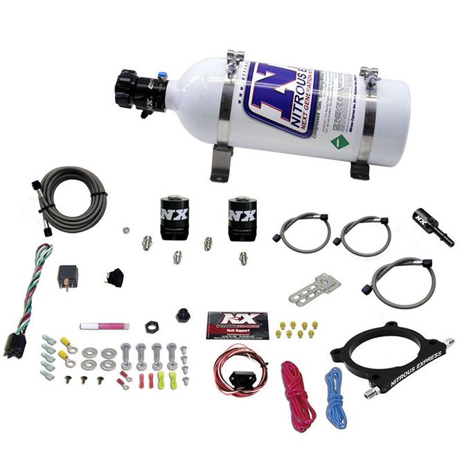 Nitrous Express 5.0 COYOTE HIGH OUTPUT PLATE SYSTEM (50-250HP) W/5LB BOTTLE