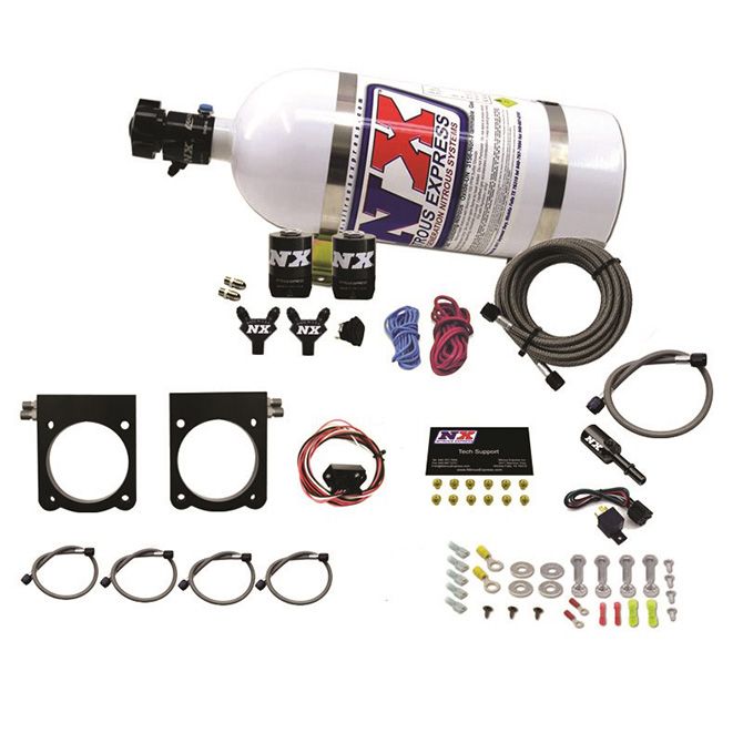 Nitrous Express GEN-V VIPER NITROUS PLATE SYSTEM (50-400HP) W/ 10LB BOTTLE