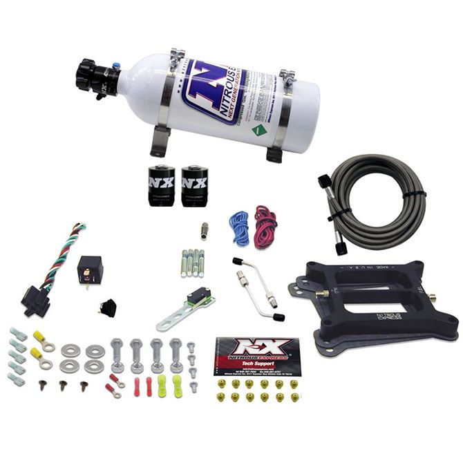Nitrous Express 4150 4-BBL/GASOLINE (50-100-150-200-250-300HP) WITH 5LB BOTTLE