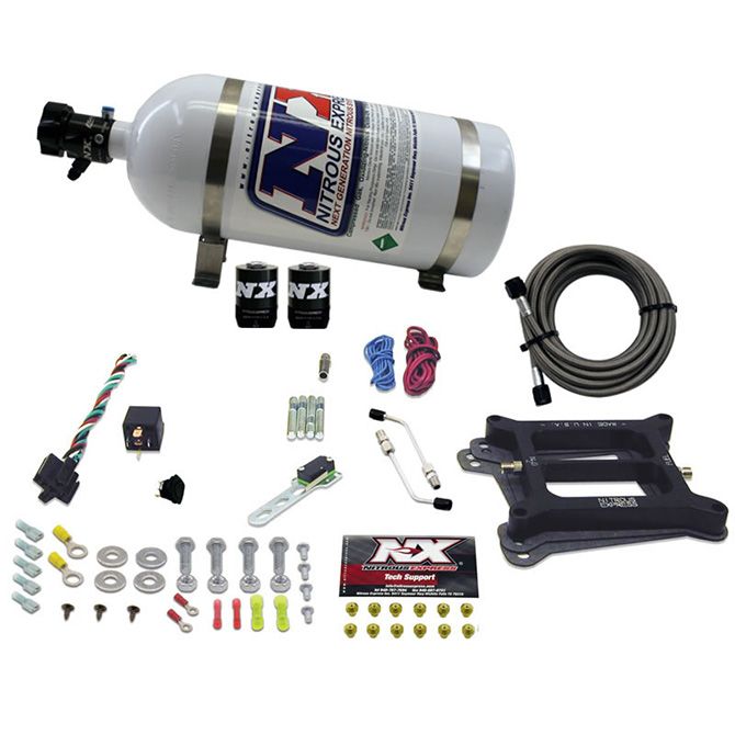 Nitrous Express 4150 4-BBL/GASOLINE (50-100-150-200-250-300HP) WITH 10LB BOTTLE