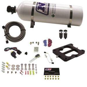 Nitrous Express Q-JET/HOLLEY SPREAD BORE HITMAN PLUS (50-00-150-200HP) WITH 15LB BOTTLE