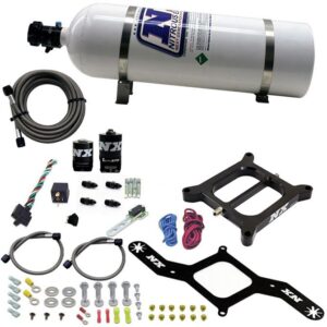 Nitrous Express 4150 RNC Conventional Plate System w/ .375in Solenoid w/ 15lb Bottle