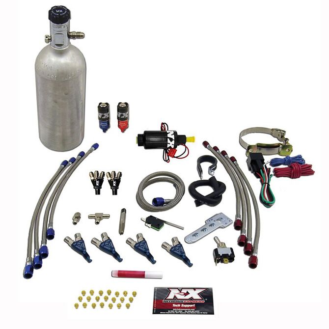 Nitrous Express FOUR CYLINDER inPIRANHAin SYSTEM (FOR EFI APPLICATIONS), 1.4 LB