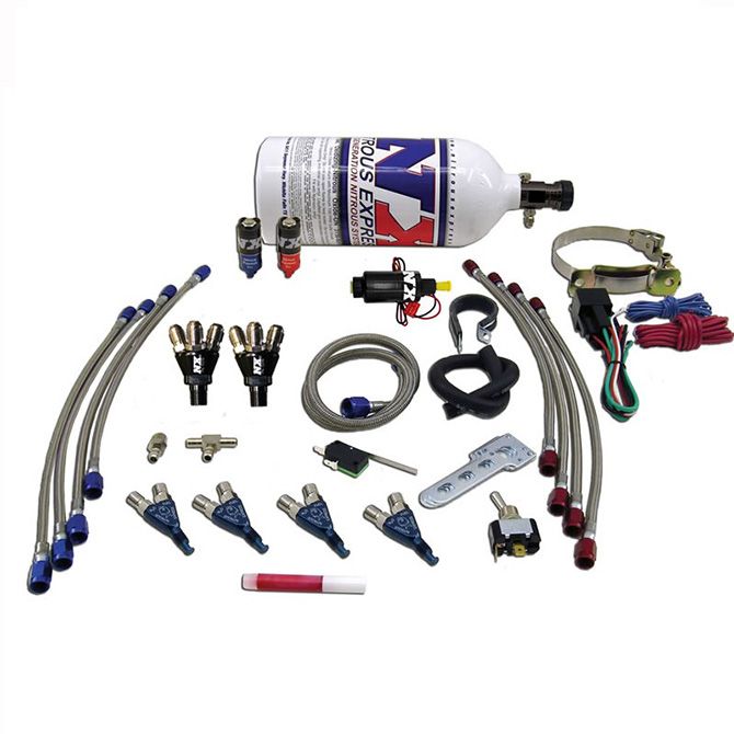 Nitrous Express FOUR CYLINDER inPIRANHAin SYSTEM (FOR EFI APPLICATIONS), 2.5LB