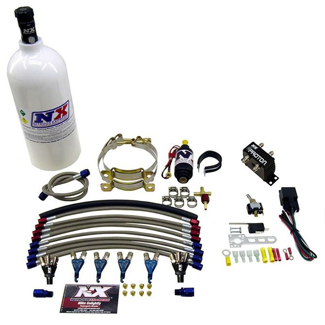 Nitrous Express FOUR CYLINDER inPROTONin SYSTEM W 2.5 LB BOTTLE, 2.5LB