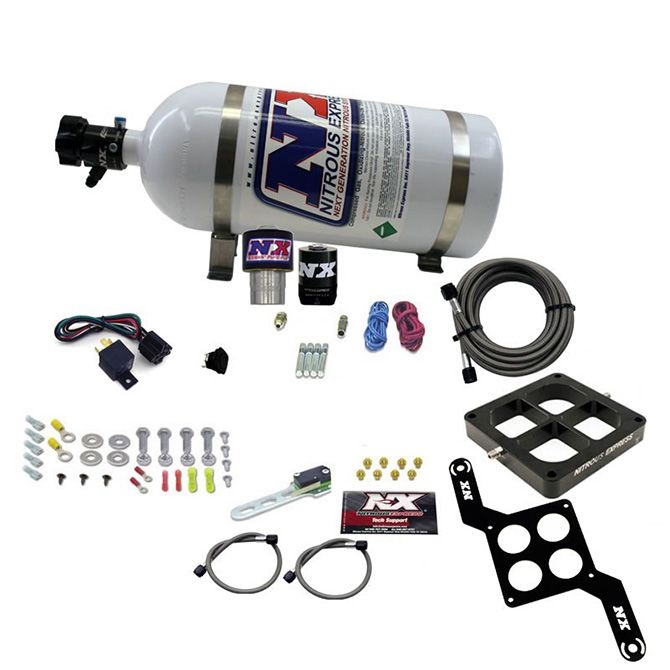 Nitrous Express SINGLE ENTRY CROSSBAR RNC .178 250-650HP (4500 FLANGE) W/10LB BOTTLE