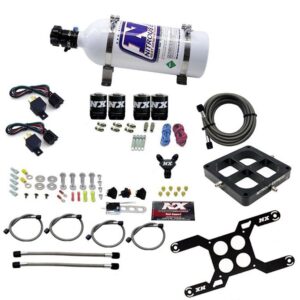 Nitrous Express DOMINATOR DUAL STAGE BILLET CROSSBAR, (50-300 & 100-500HP) WITH 5LB BOTTLE.