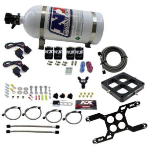 Nitrous Express DOMINATOR DUAL STAGE BILLET CROSSBAR, (50-300 & 100-500HP) WITH 10LB BOTTLE.