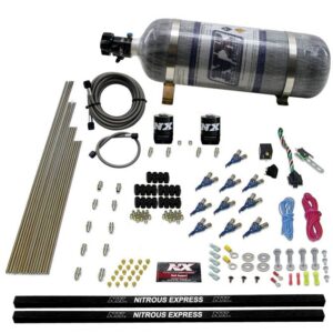 Nitrous Express 10-CYL PIRANHA NOZZLE DIRECT PORT SYSTEM COMPOSITE BOTTLE (250-500HP)