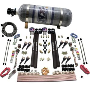 Nitrous Express SX2 DUAL STG/GAS/RAILS 8 NZLS (200-1200HP) W/ COMPOSITE BOTTLE