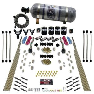 Nitrous Express 8 CYL DRY DIRECT PORT, DUAL STAGE, 4 SOLENOIDS, W/ COMPOSITE BOTTLE (200-600HP)