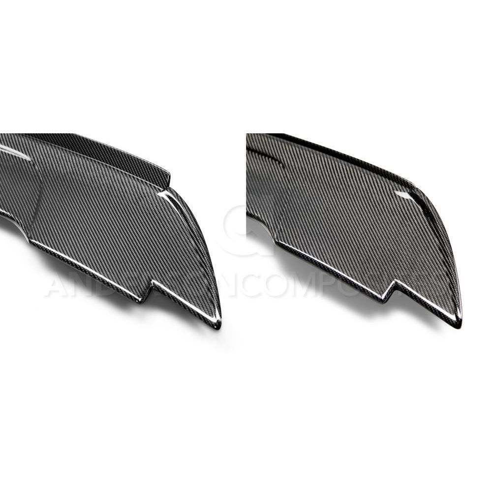 Anderson Composites, AC-RS15FDMU-ST, Type-ST carbon fiber Track Pack style rear spoiler with adjustable wicker bill for 2015-2020 Ford Mustang