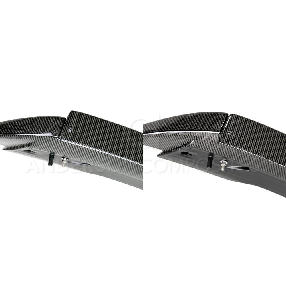 Anderson Composites, AC-RS15FDMU-ST, Type-ST carbon fiber Track Pack style rear spoiler with adjustable wicker bill for 2015-2020 Ford Mustang