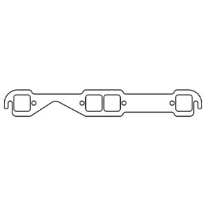 Cometic Gasket Automotive Chevrolet Gen-1 Small Block V8 .060 in HTS Exhaust Manifold Gasket Set; 1.55 in x 1.55 in Square Port