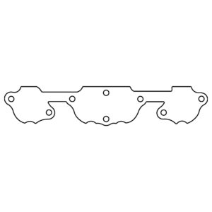 Cometic Gasket Automotive GM SB2 Small Block Aluminum/Rubber Exhaust Port Cover Set