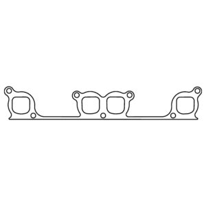 Cometic Gasket Automotive Chevrolet Gen-1 Small Block V8 .064 in AM Exhaust Manifold Gasket Set; 1.615 in x 1.500 in D Ports; Brodix WP262 Head