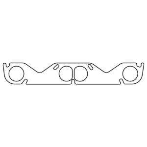 Cometic Gasket Automotive Chevrolet Gen-1 Small Block V8 .060 in HTS Exhaust Manifold Gasket Set; 2.00 in Round Port; Hooker/Stahl Bolt Pattern